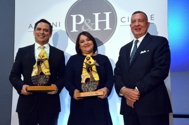 Attorneys Leonel Melo Guerrero, Luis Henry Molina and Elizabeth Mena recognized in the first P&H Alumni Circle Awards