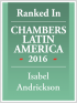 Abogada Senior Isabel Andrickson reconocida por Chambers Latin America 2016